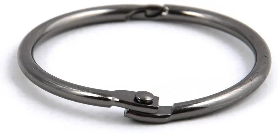 Kółka do zasłony prysznicowej w kolorze matowej czerni zestaw 12 szt. Ringo Small – Spirella