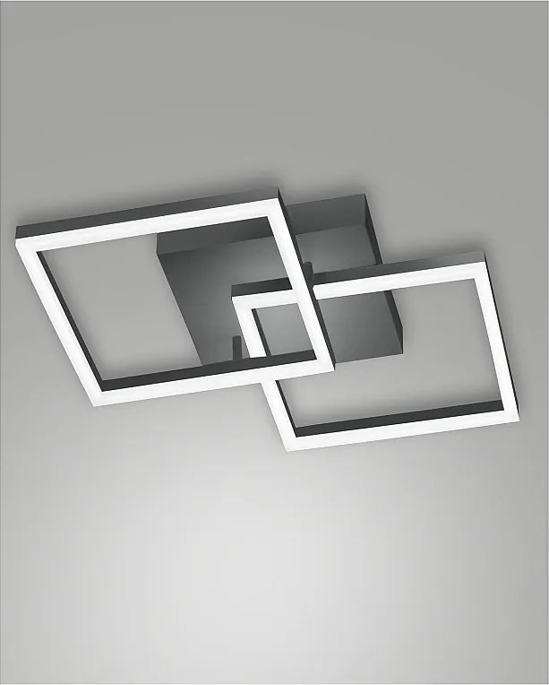 BARD nowoczesna lampa sufitowa LED 39W antracytowa 3394-29-282 Fabas Luce