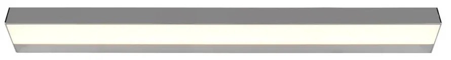 Kinkiet LED w kolorze błyszczącego srebra (dł. 90 cm) Rocco – Trio
