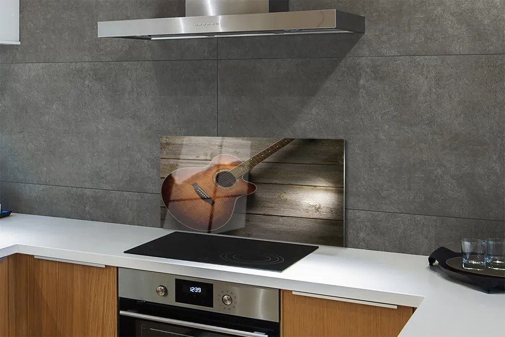 Szkło Ozdobne do Kuchni Klasyczna Gitara