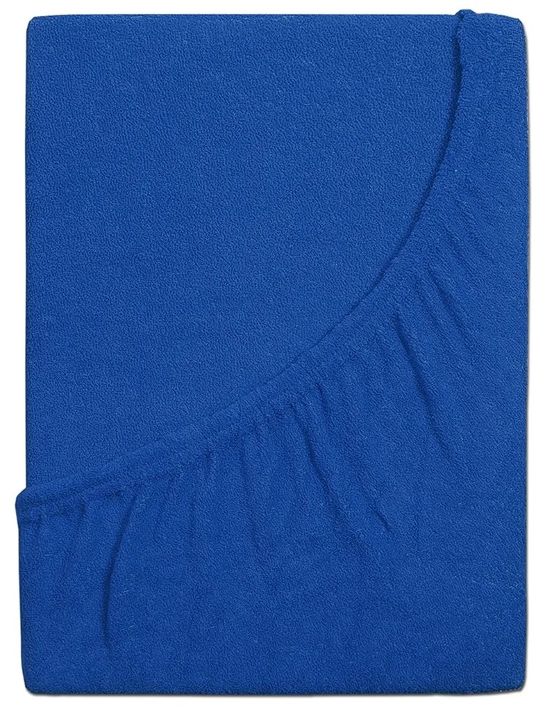 4Home prześcieradło frotte Ideal royal blue, 180 x200 cm, 180 x 200 cm