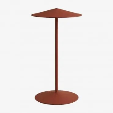 Bezprzewodowa Lampa Stołowa Led Na Zewnątrz Z Żelaza Emilein Chocolate & Blk Frame - Sklum