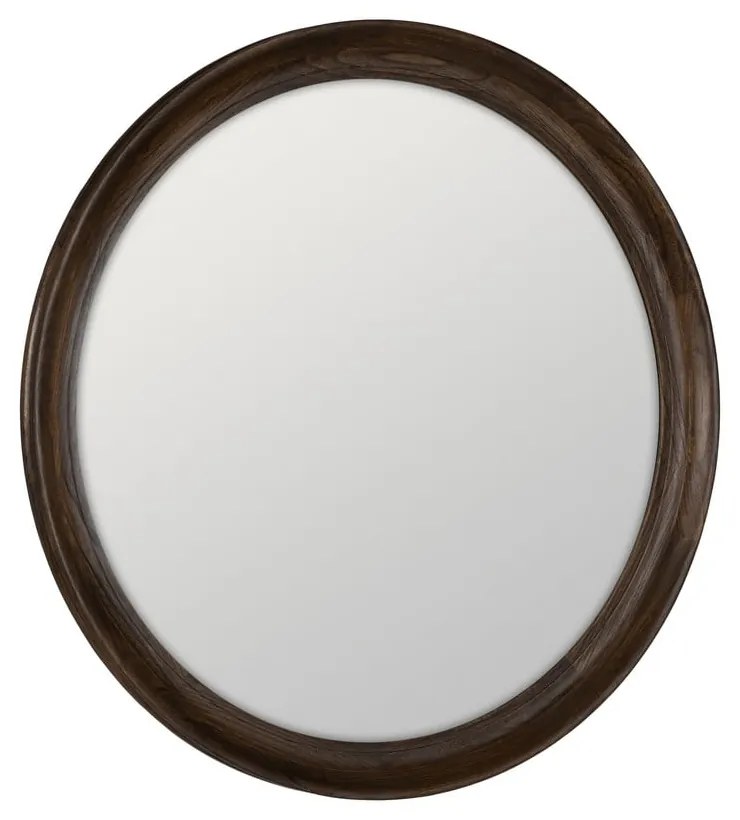 Lustro z drewnianą ramą ścienne ø 110,5 cm Paula – Ixia