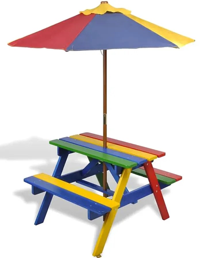 Kolorowy stół piknikowy dla dzieci S8-E94