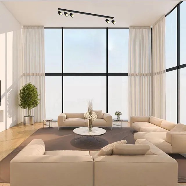 Plafon sufitowy z pięcioma ruchomymi spotami - 3X A282 R8-D56