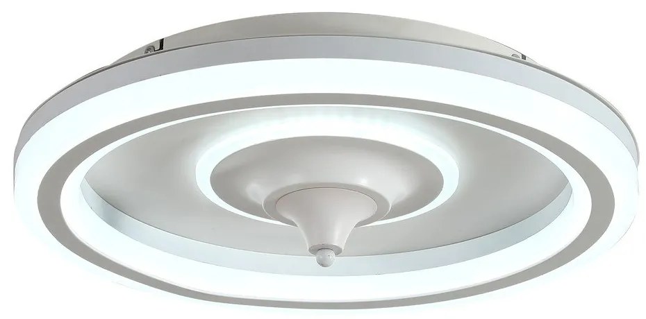 Biała lampa sufitowa LED ze zdalnym sterowaniem/z wentylatorem Alan – SULION