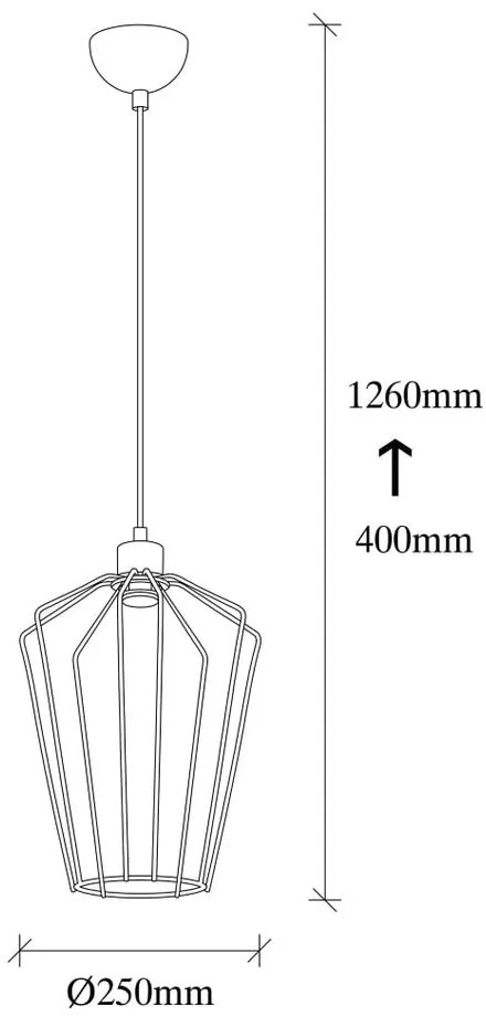 Czarna metalowa lampa wisząca Opviq lights Desponia