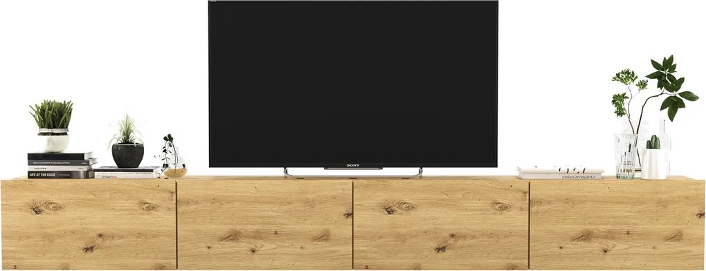 Zestaw Ściennych Szafek Rtv Dąb Artisan L3-G27