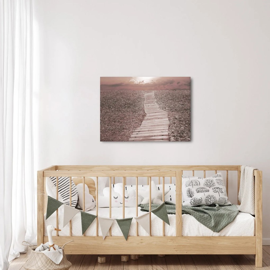 Obraz - Plaża żwirowa (70x50 cm)