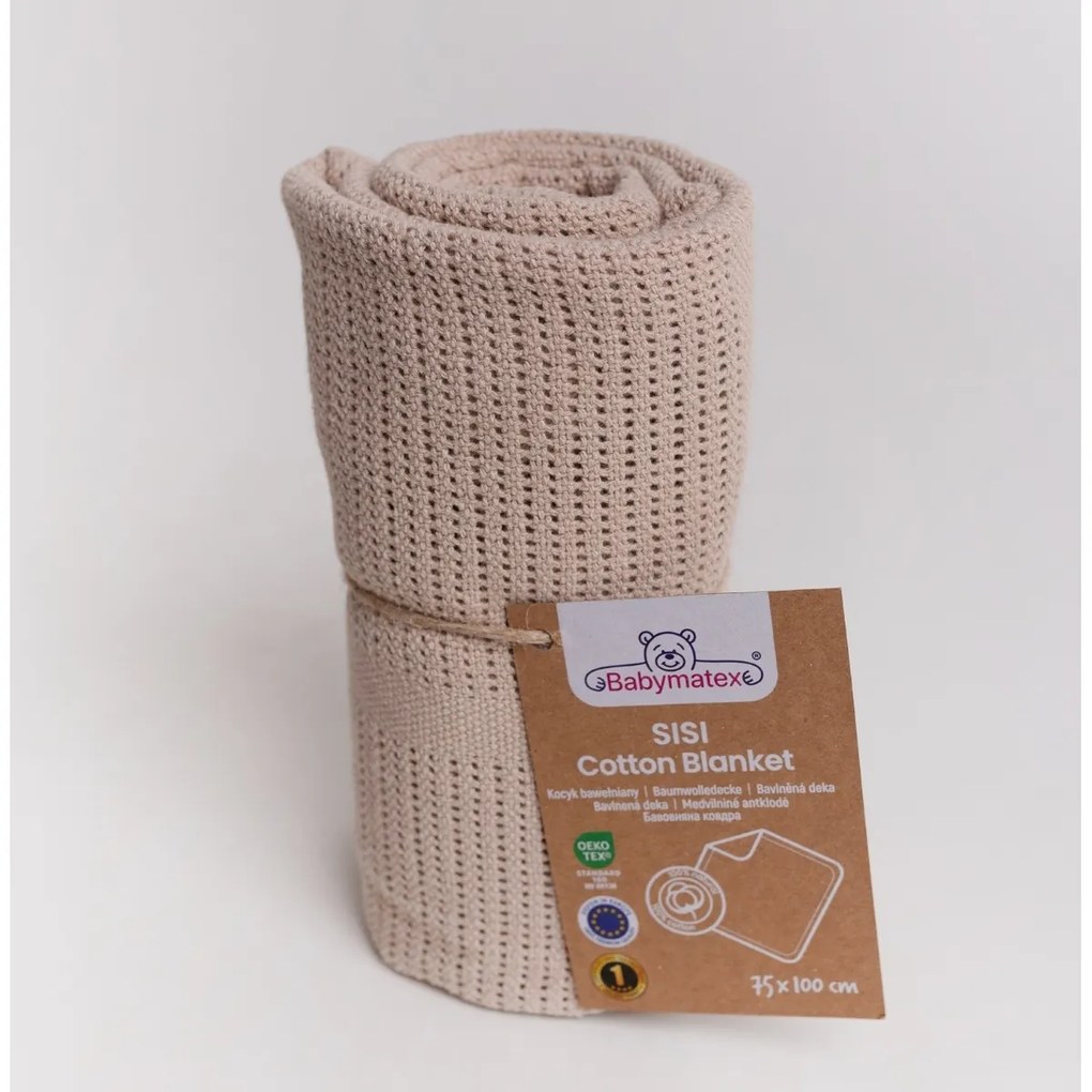 Babymatex Kocyk dziecięcy Sisi mocha mousse, 75 x 100 cm