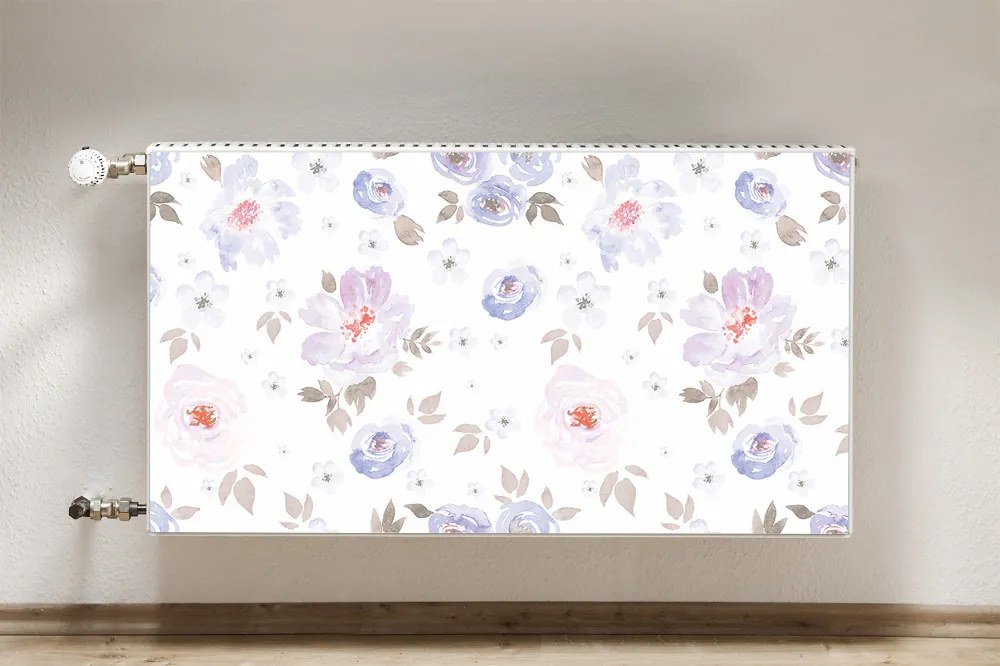 Magnes dekoracjny na kaloryfer Pastelowe kwiaty