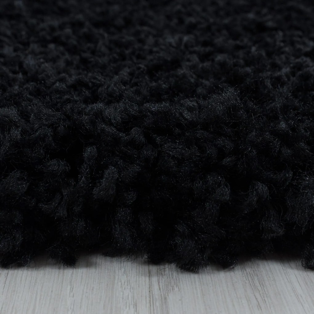 Dywan shaggy Sydney czarny 80 cm x 150 cm