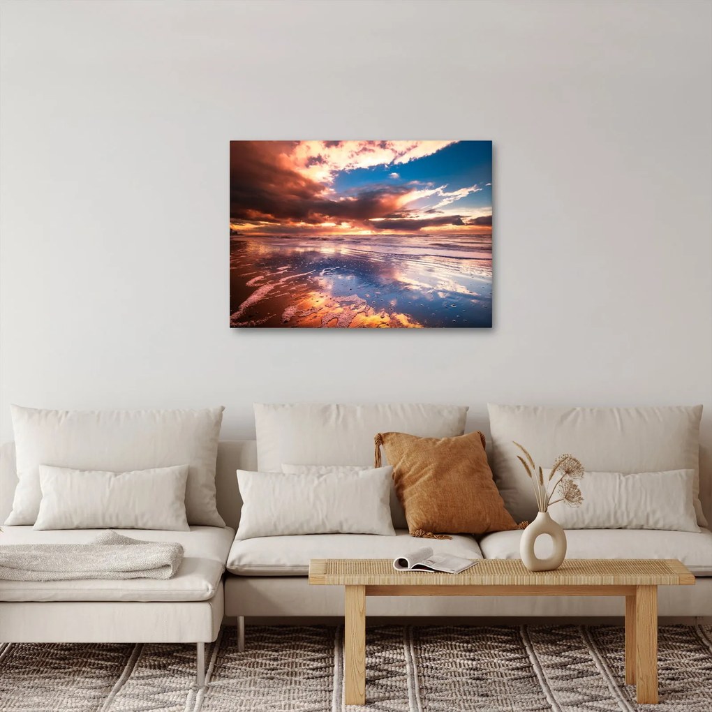 Obraz - Wieczorna plaża (70x50 cm)