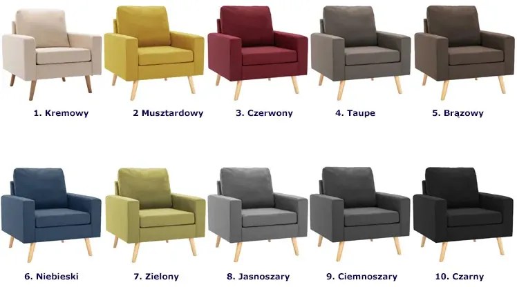 Ciemnoszary tapicerowany fotel wypoczynkowy G3-L44