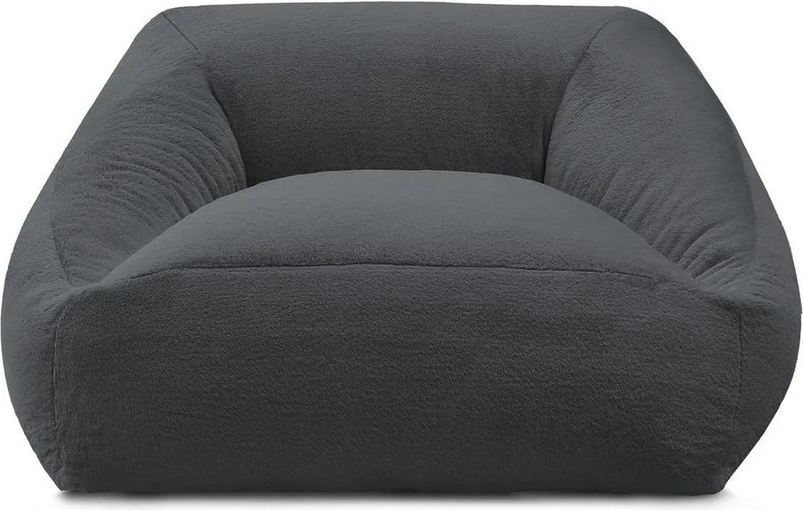 Ciemnoszary worek do siedzenia z imitacji futra Lilibet – Bobochic Paris