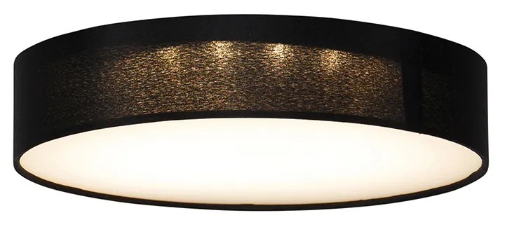 Inteligentna lampa sufitowa czarna 30 cm z LED RGB i pilotem - Taiko Nowoczesny Oswietlenie wewnetrzne