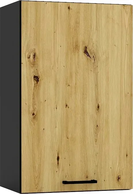 Szafka kuchenna górna 45 cm grafit + dąb artisan S5-H46
