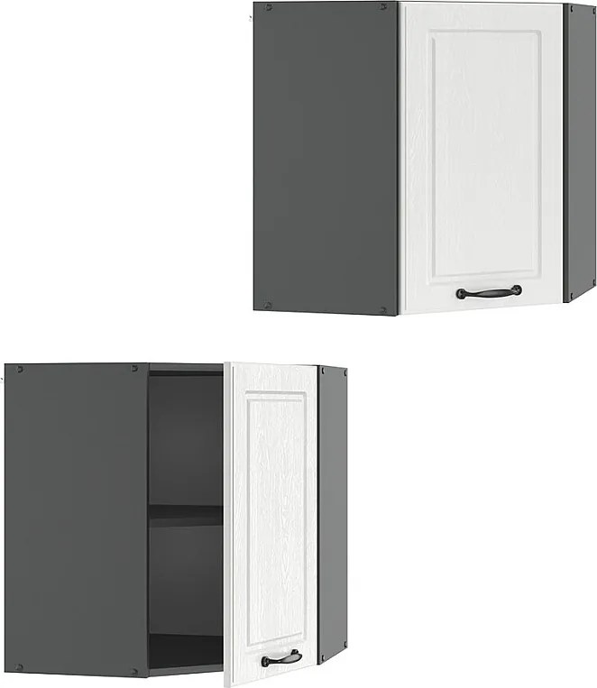 Szafka wisząca narożna biały domek wiejski 57x34.1x60 r-line