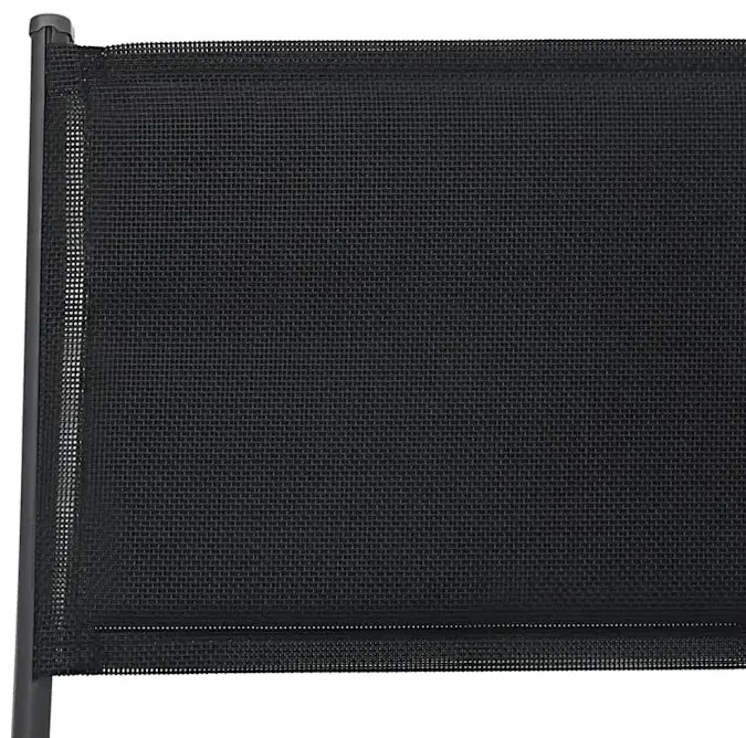 Czarne składane krzesła do ogrodu M1-P27