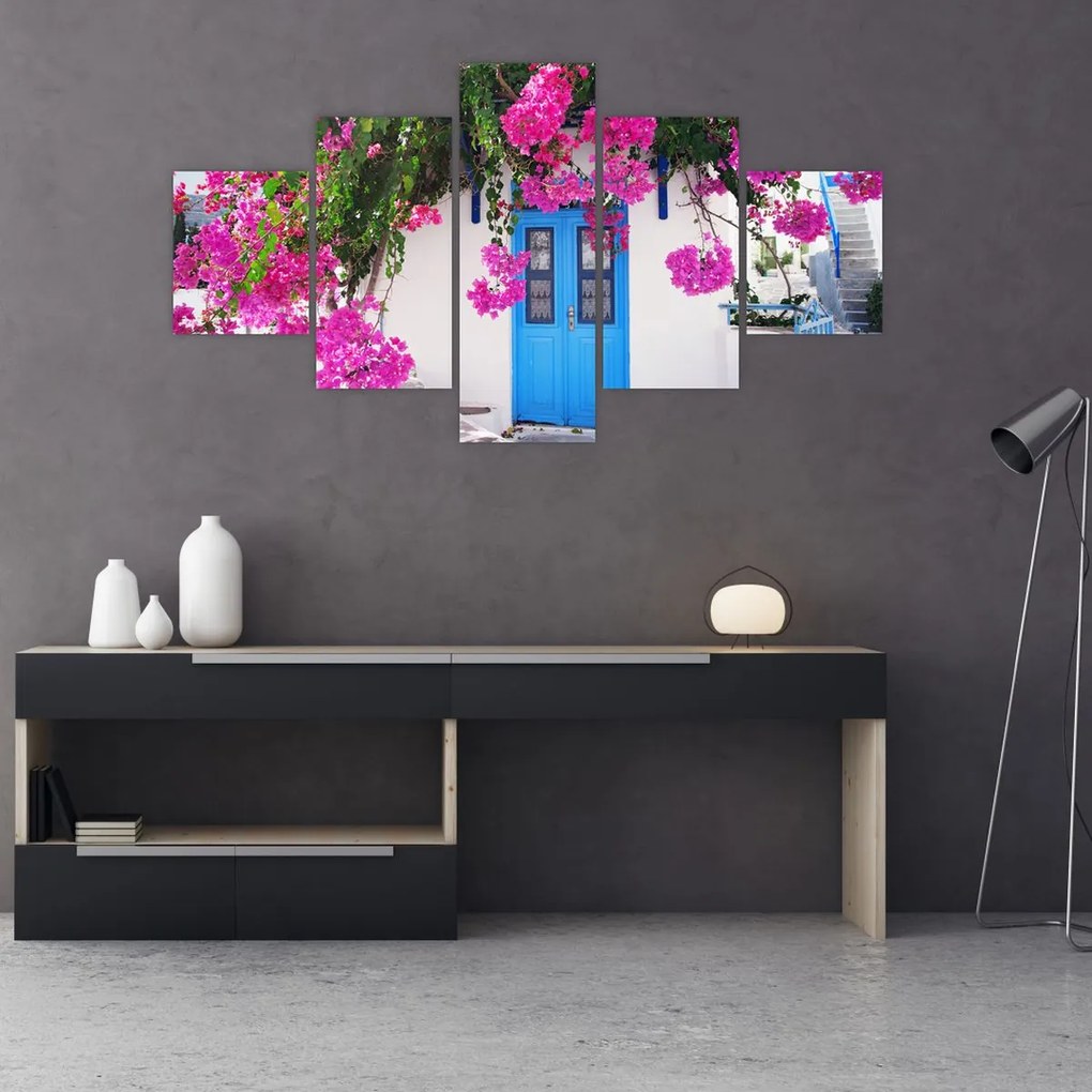 Obraz - Tradycyjny grecki dom (125x70 cm)