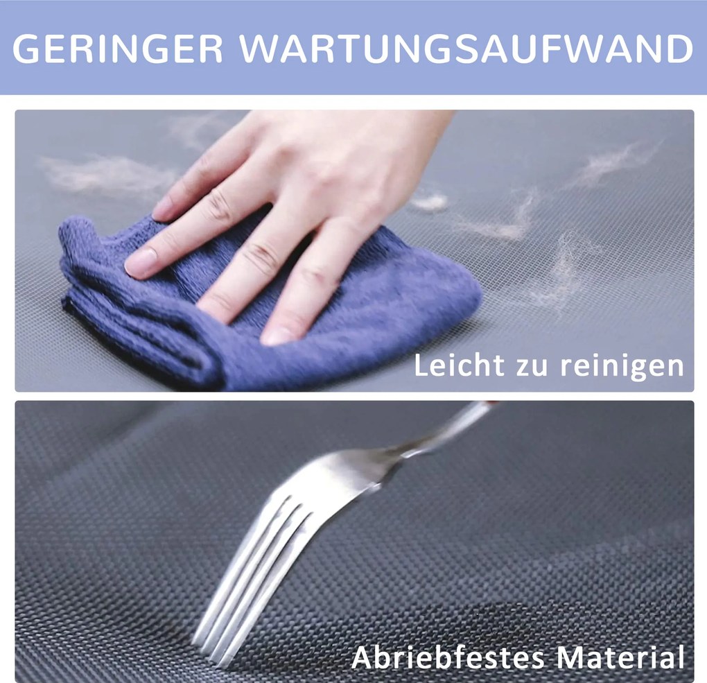 PawHut legowisko łóżko dla psa i kota wygodny leżak 915x762x180mm niebieski i czarny | Aosom PL