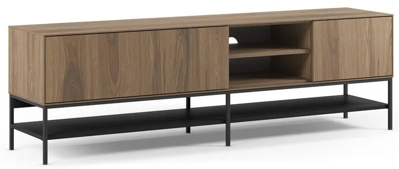 Szafka pod TV w dekorze dębu w naturalnym kolorze 180x55x35 cm Amira – Marckeric