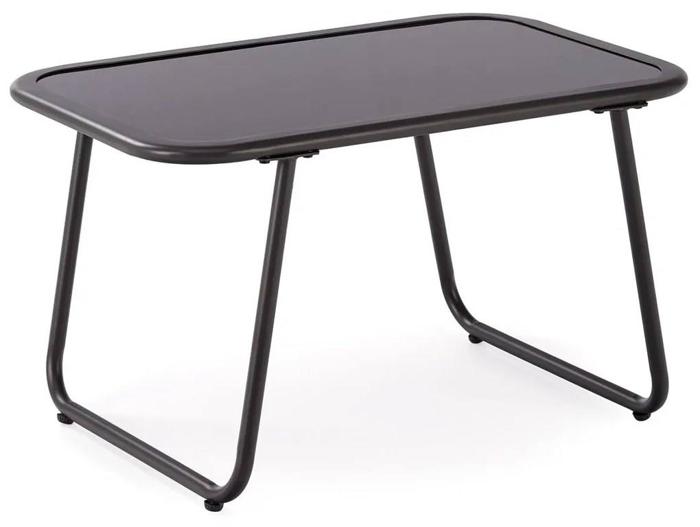 HUDSON Zestaw ogrodowy HUDSON sofa, 2 fotele, ława, popielaty nowoczesny