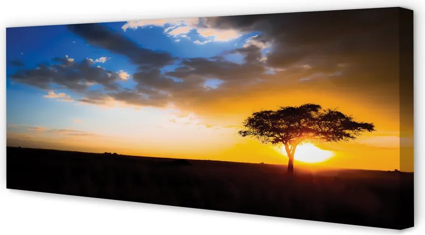 Obraz na płótnie Drzewo na Tle Chmur