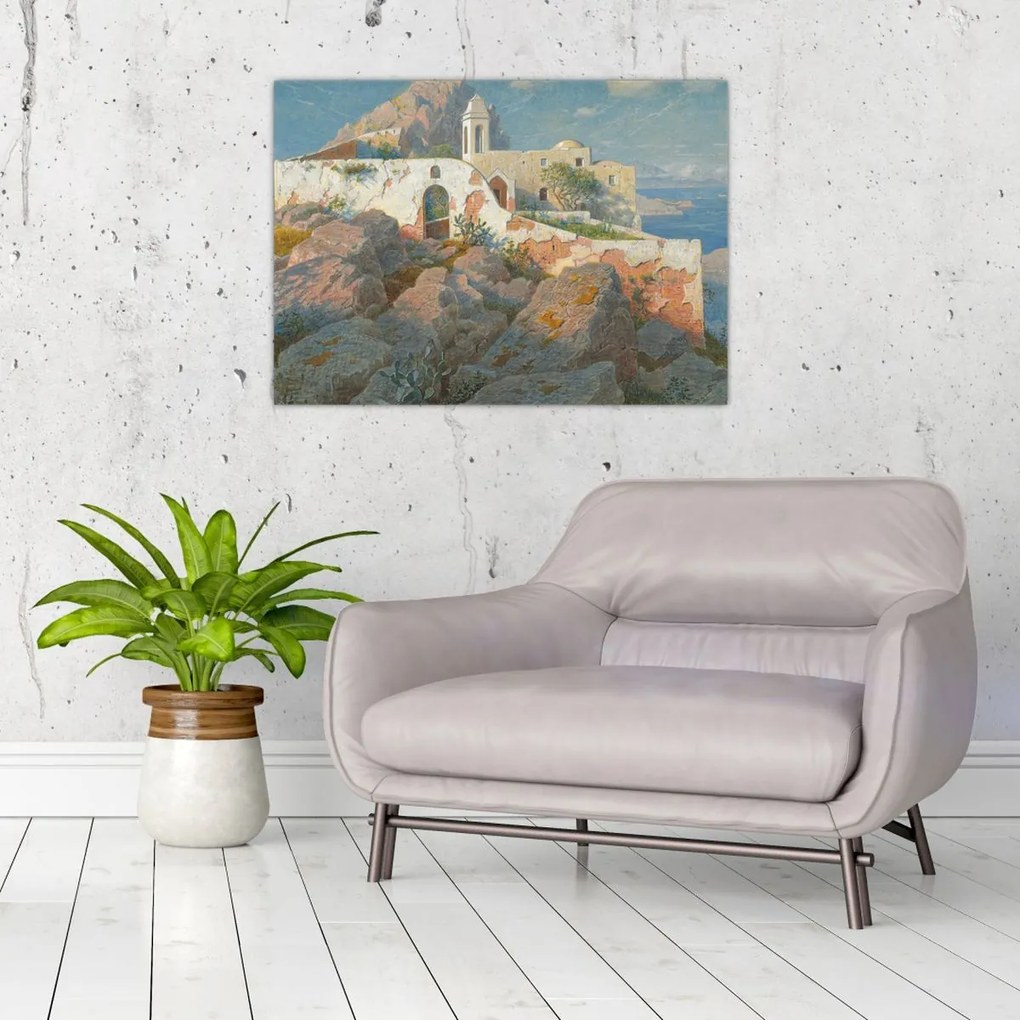 Obraz - William Stanley Haseltine, Santa Maria a Cetrella, Anacapri, reprodukcje (70x50 cm)