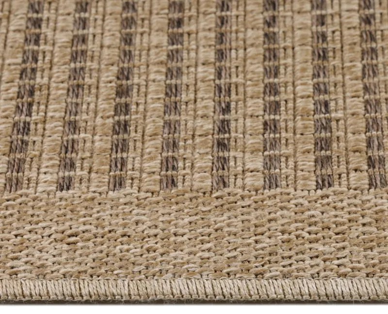 Dywan uniwersalny Pasy beżowo-antracytowy 80 cm x 250 cm