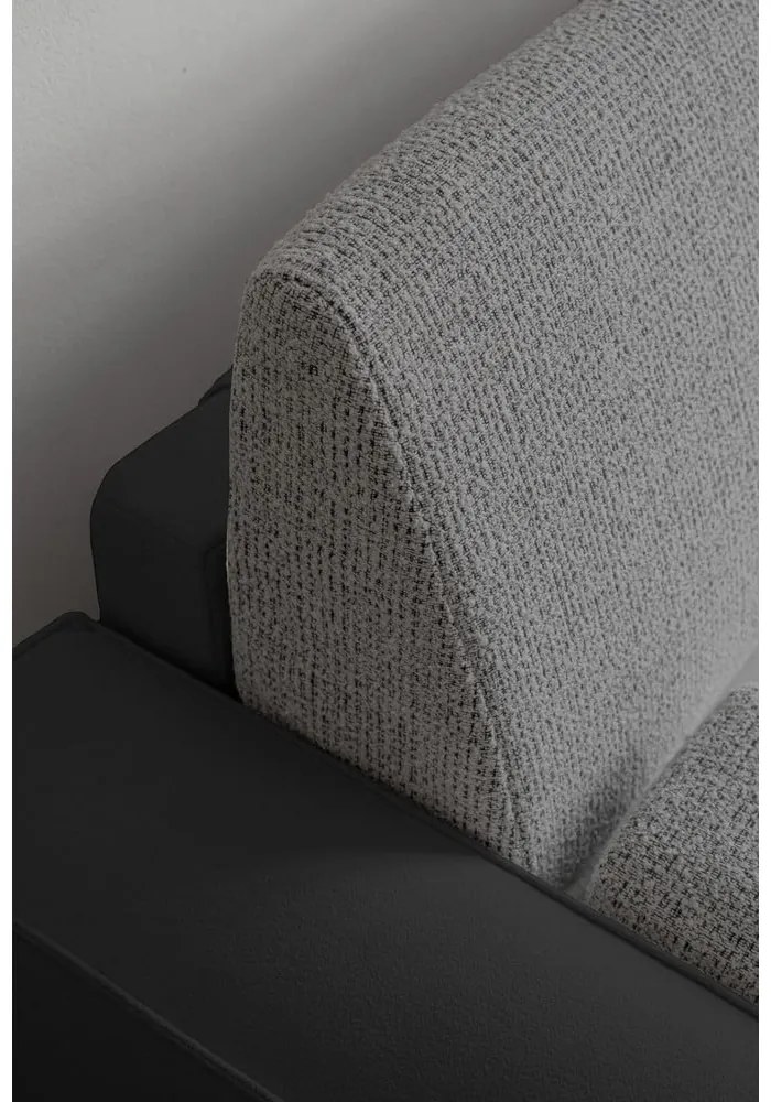 Ciemnoszara rozkładana sofa 237 cm Wilson – Miuform