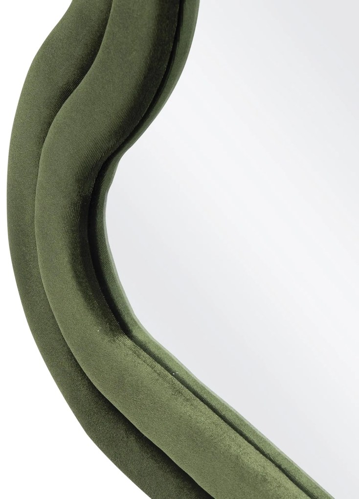 CONFETTO lustro stojące lub ścienne wiszące, oliwkowy welur 160/70/3 cm