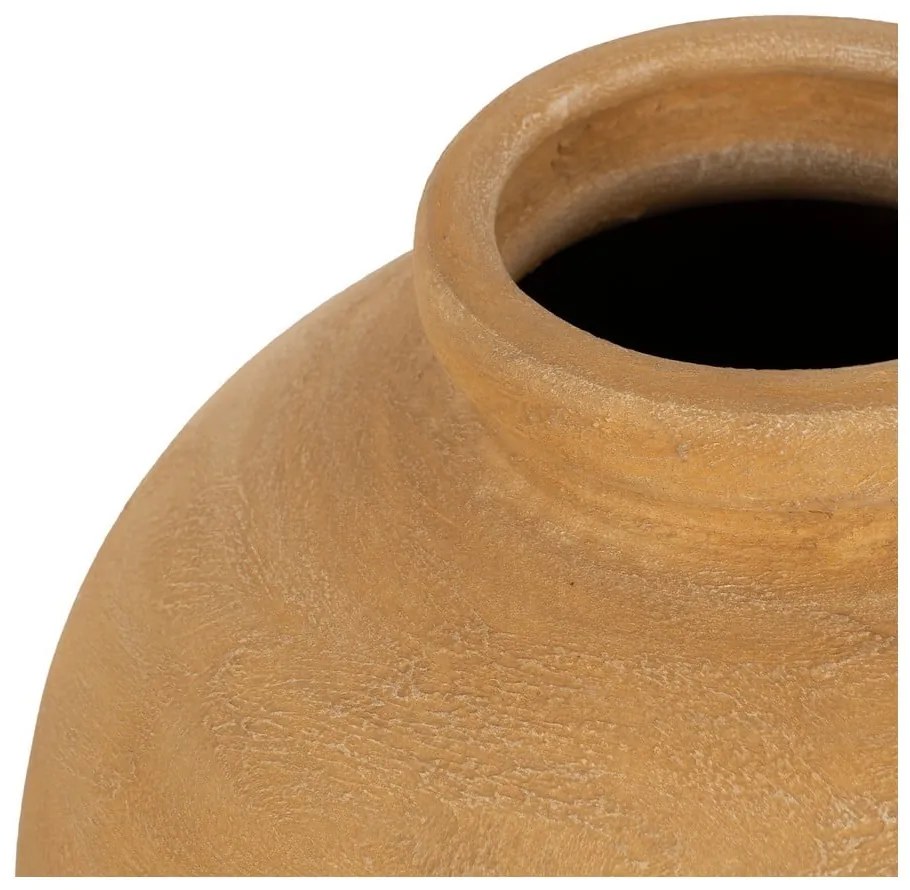 Musztardowy ceramiczny wysoki wazon (wysokość 60 cm) Eufen – Ixia