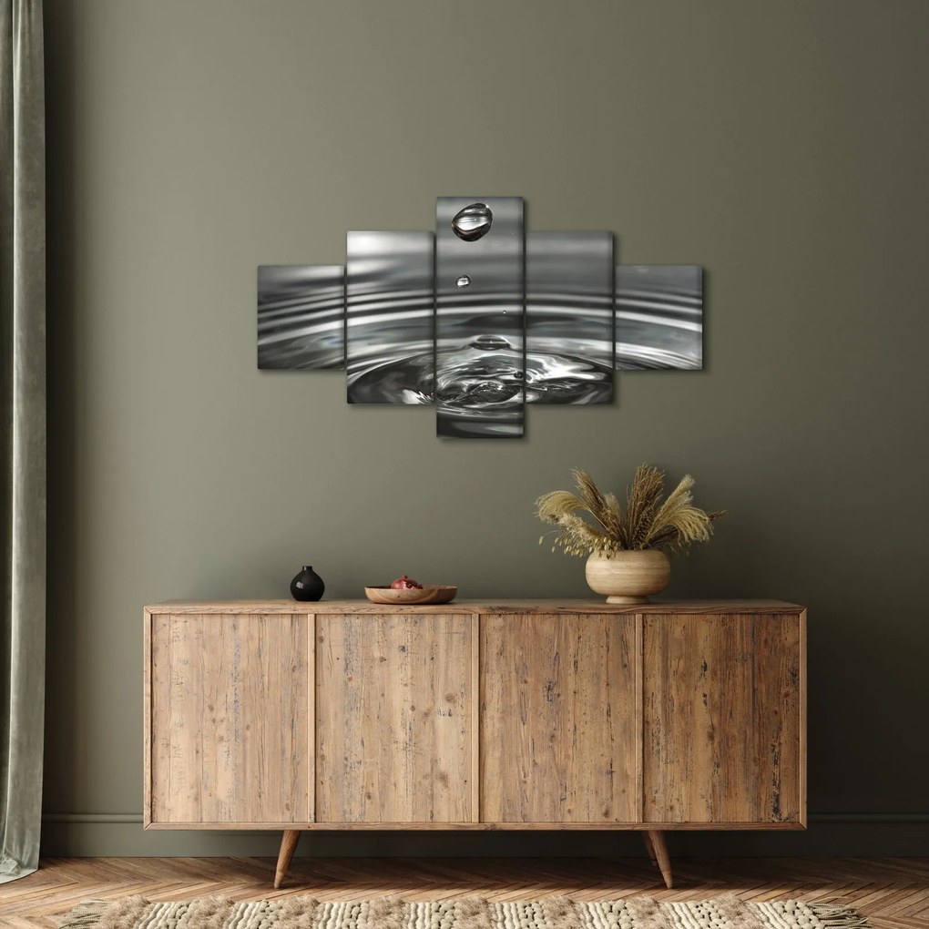 Obraz kropli wody (125x70 cm)
