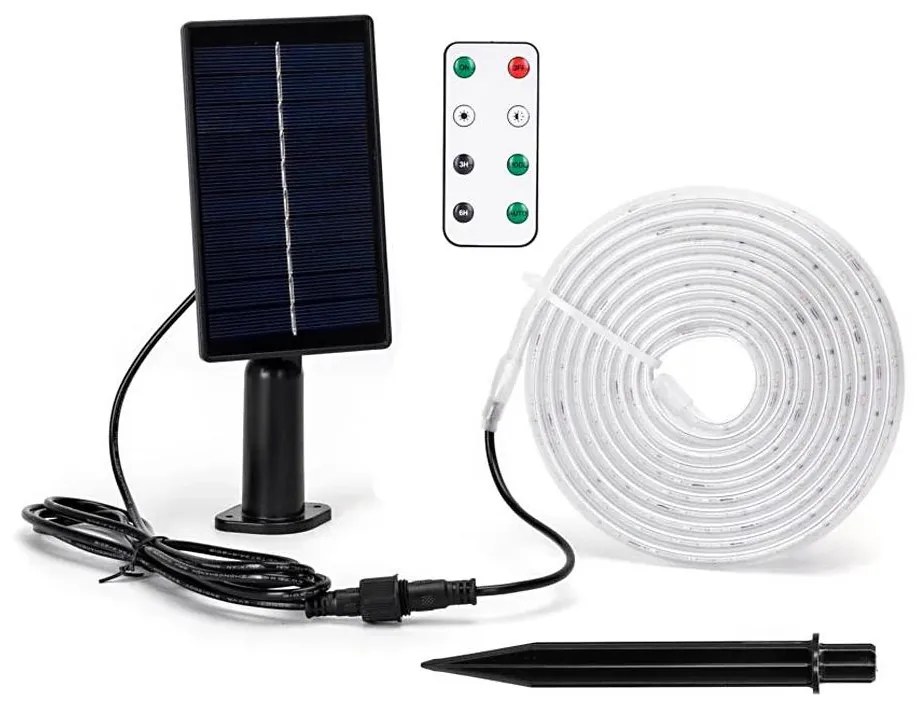 Aigostar - LED Ściemnialna taśma solarna LED/1,6W/3,2V 3 m 2700K IP65 + pilot