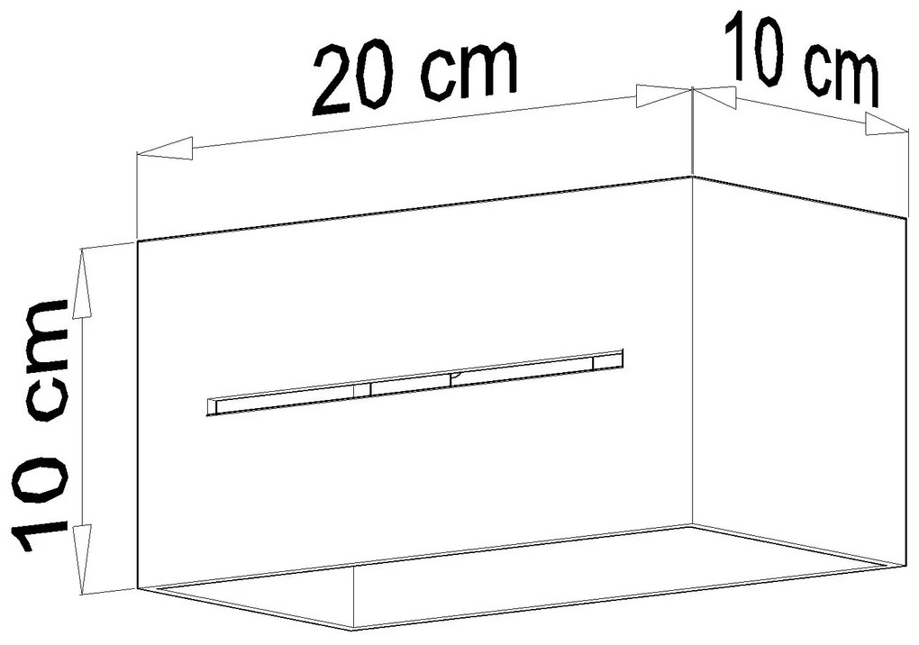 Biały geometryczny plafon LED - EX510-Lobi