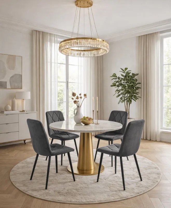 Krzesło do jadalni MARVIN, szary