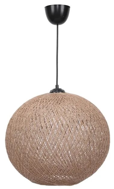 Beżowa lampa wisząca z kloszem z juty ø 38 cm – Opviq lights