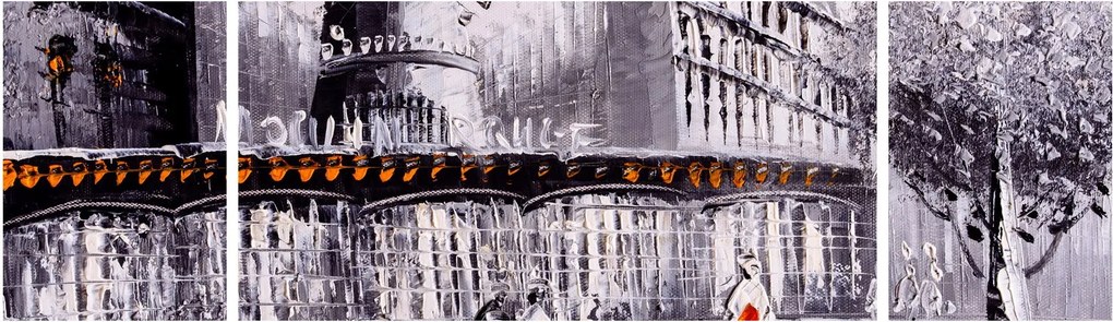 Obraz - Obraz olejny przedstawiający miasto II. (170x50 cm)