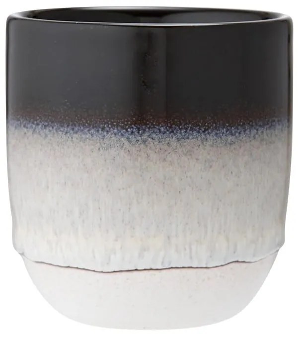 Czarno-biały kubek z kamionki Ladelle Cafe, 300 ml
