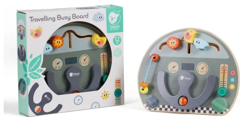 Classic world tablica manipulacyjna wielofunkcyjna 6w1 podróżowanie