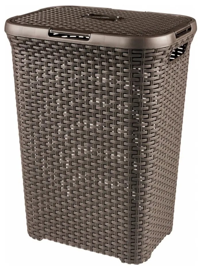 Brązowy kosz na pranie Curver Hamper, 40 l