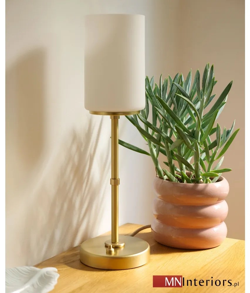 Prosta złota lampka biurkowa KR-B1U