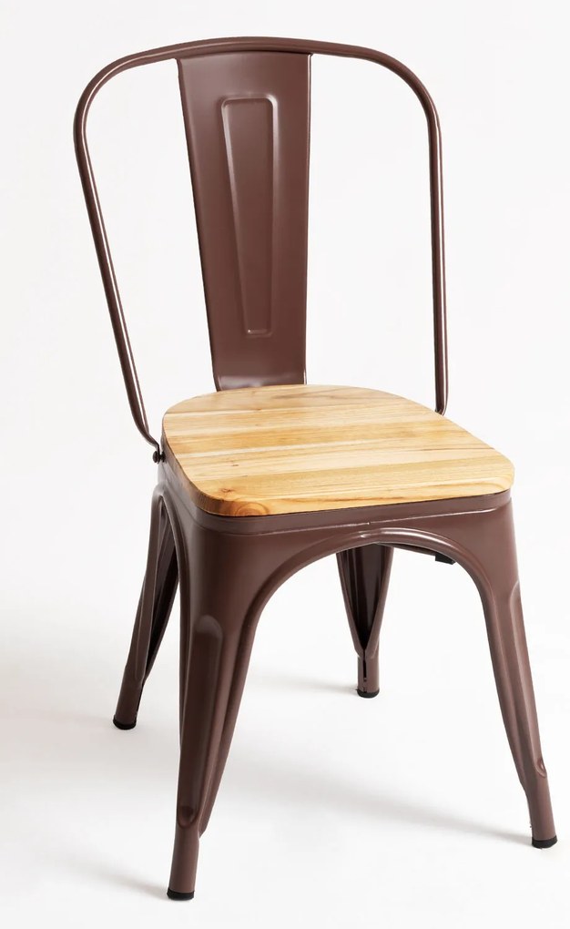 Krzeso z naturalnego drewna Torix