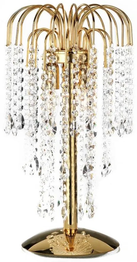 ONLI - Lampa stołowa PIOGGIA 2xE14/6W/230V złota 50 cm