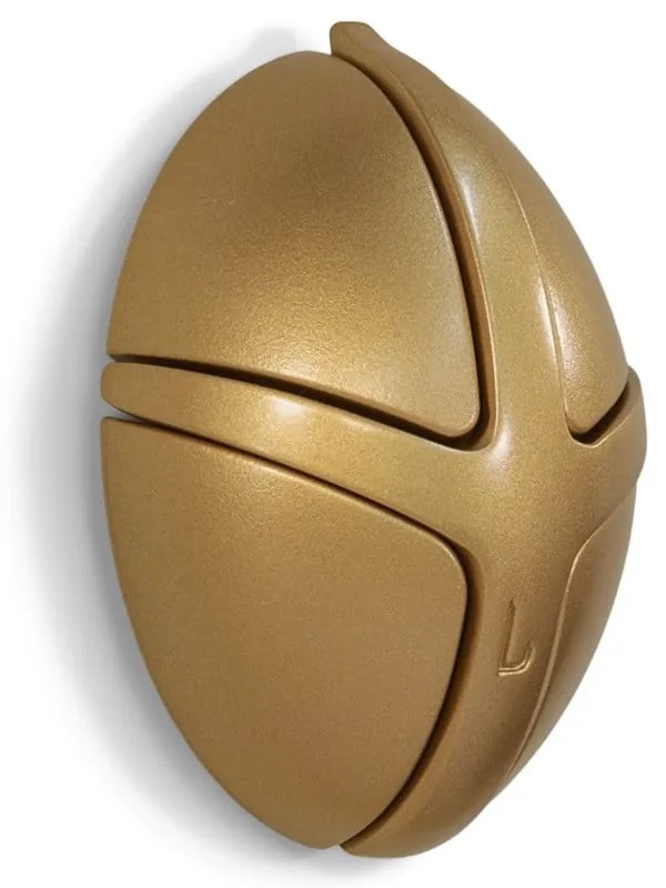 Ścienny plastikowy haczyk w kolorze złota Tick – Spinder Design