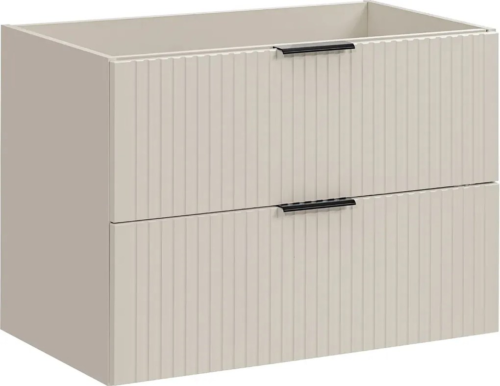 Beżowa szafka umywalkowa z szufladami 80 cm R5-R36