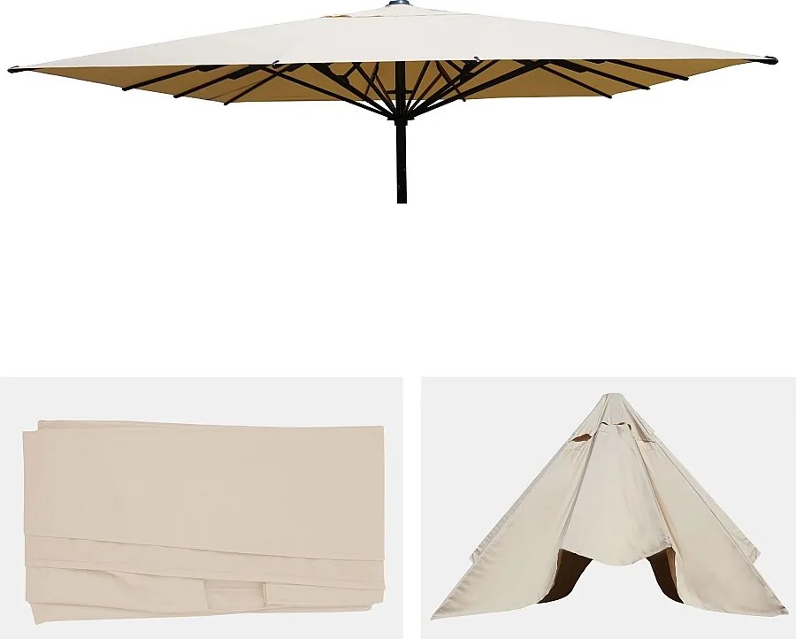 Zapasowy pokrowiec na parasol MCW-D20,  kremowy