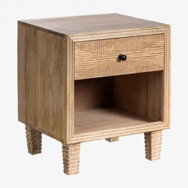 Stolik Nocny 45x40 Cm Z Drewna Mango Marani Drewno Mango - Sklum