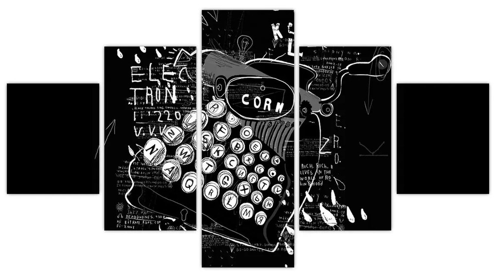 Obraz - Rysunek w stylu Banksy (125x70 cm)